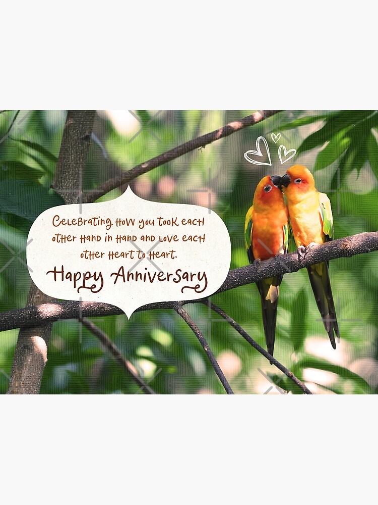 Happy 60th Anniversary Card Diamond, 2 Love Birds, Zazzle