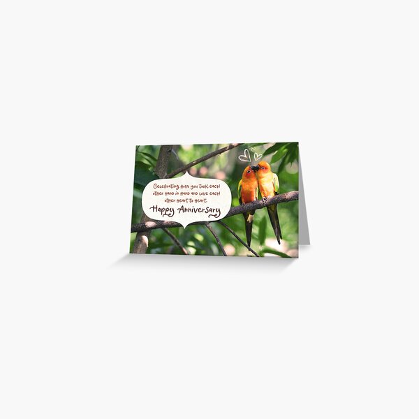 Item preview, Happy Anniversary (Love Birds) designed and sold by Paper Bee Gift Shop.