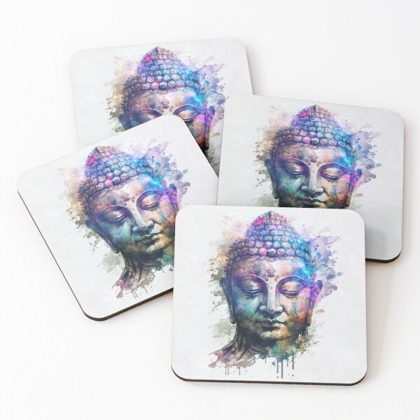 Item preview, Buddha Head Zen Meditation Watercolor designed and sold by Cameron Gray.
