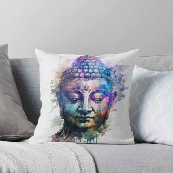 Item preview, Cabeza de Buda Meditación Zen Acuarela designed and sold by Cameron Gray.