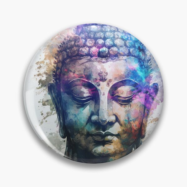 Item preview, Buddha Head Zen Meditation Watercolor designed and sold by Cameron Gray.