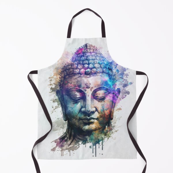 Item preview, Buddha Head Zen Meditation Watercolor designed and sold by Cameron Gray.