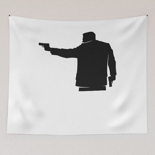 Item preview, Man with Two Pistols designed and sold by mkzmerch.