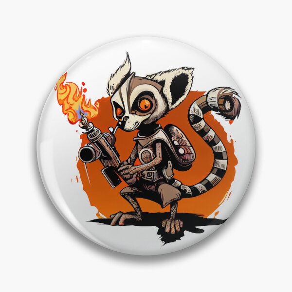 Item preview, Fire Lovin’ Lemur  designed and sold by ADHDigitalDesign.