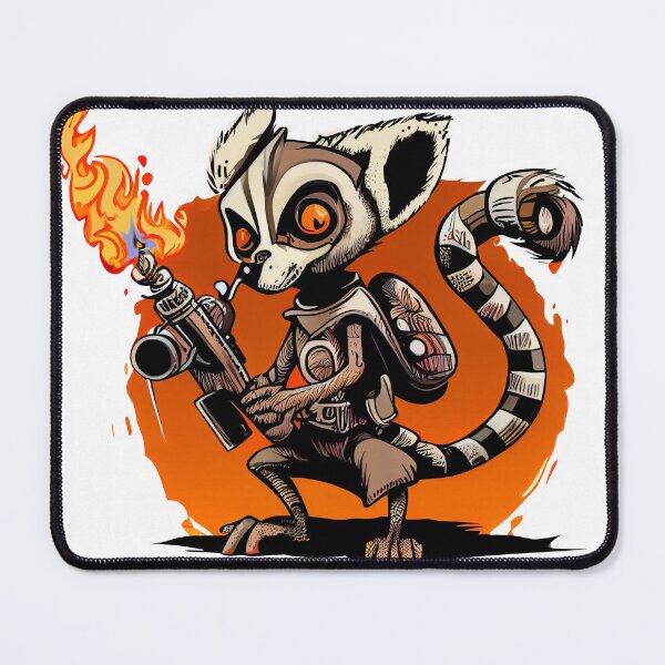 Item preview, Fire Lovin’ Lemur  designed and sold by ADHDigitalDesign.