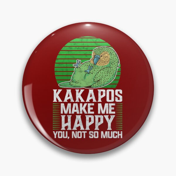 Item preview, Kakapo machen glücklich Neuseeland Papagei Spruch   designed and sold by kaylencornett12.
