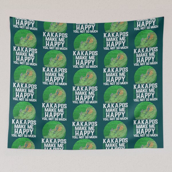 Item preview, Kakapo machen glücklich Neuseeland Papagei Spruch   designed and sold by kaylencornett12.