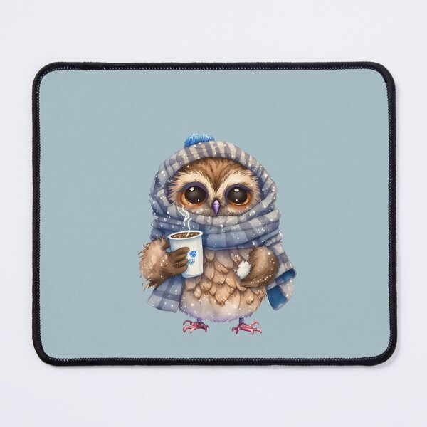 Item preview, Cute Owl drinking hot coffee or tea, gift for owl lover, I’ll Owl ways love you, Woodland owl designed and sold by Mumzy2many.
