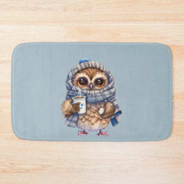 Item preview, Cute Owl drinking hot coffee or tea,  gift for owl lover, I’ll Owl ways love you, Woodland owl designed and sold by Mumzy2many.