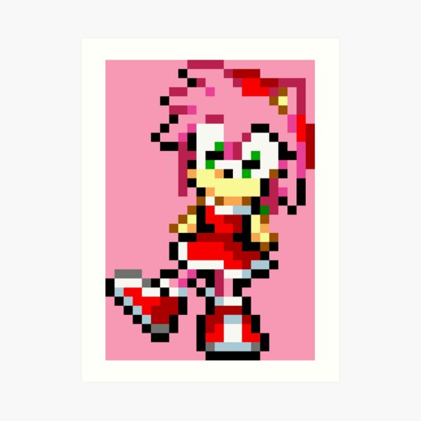 Higher resolution sprite artwork of classic Amy Rose, found within