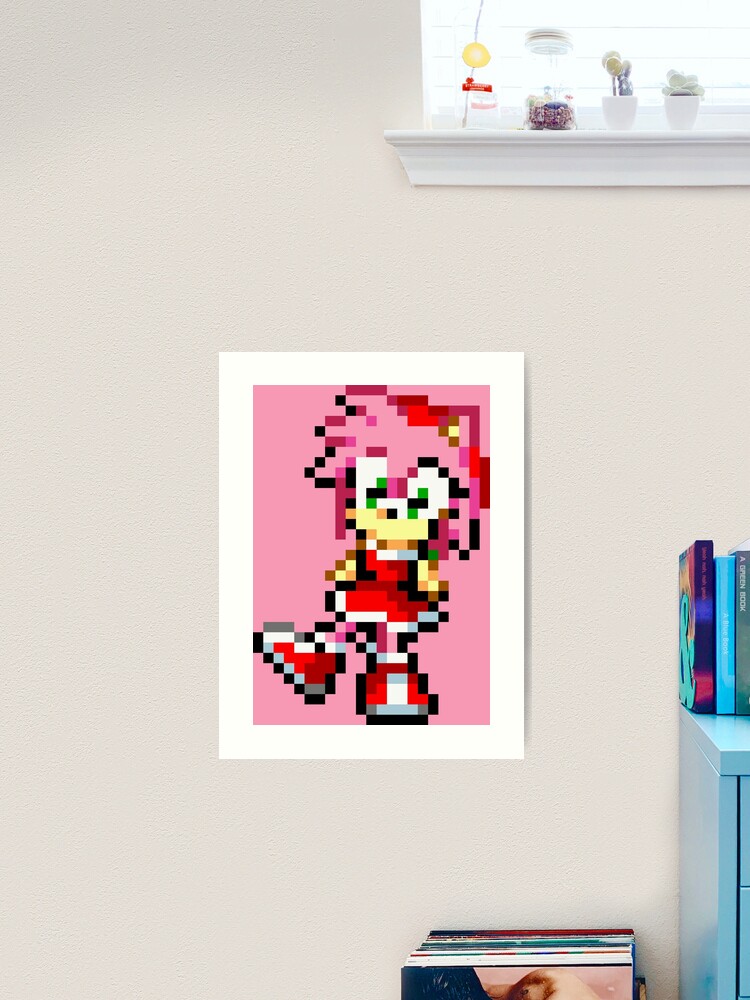 Higher resolution sprite artwork of classic Amy Rose, found within