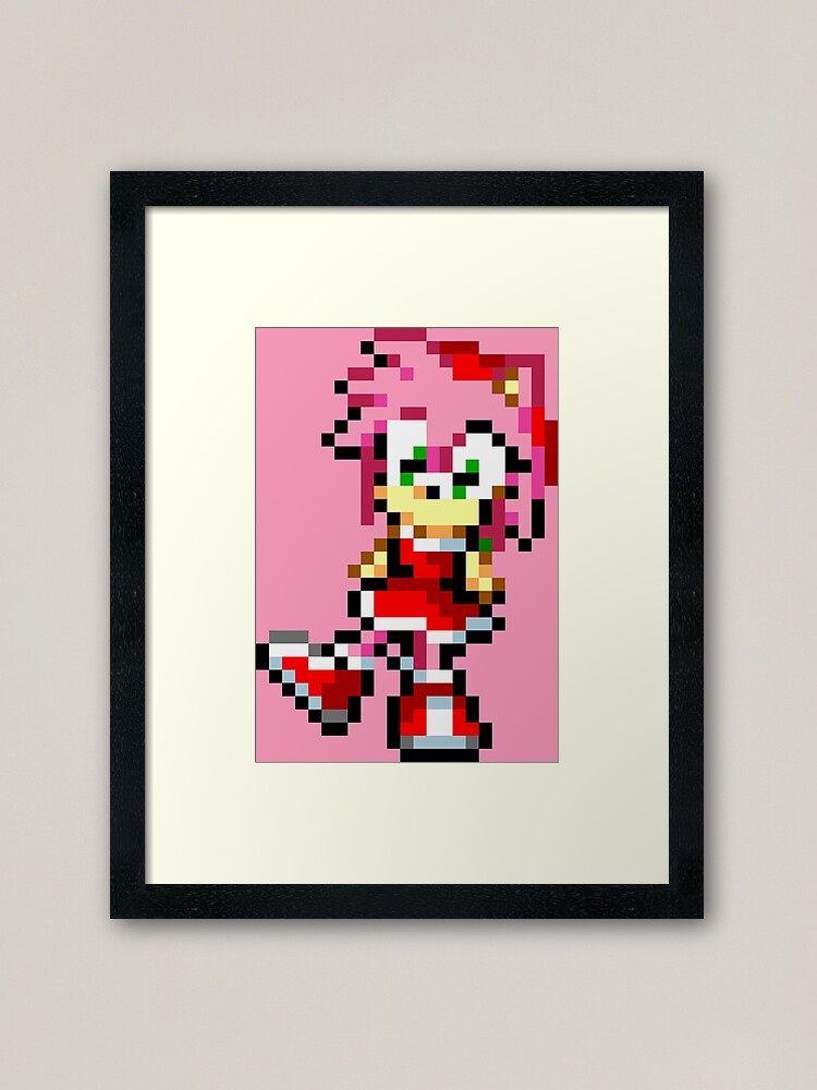 Higher resolution sprite artwork of classic Amy Rose, found within