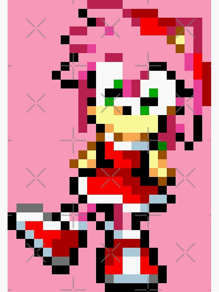 Pixilart - amy rose in s3&k sprite. by RafaStudios2023