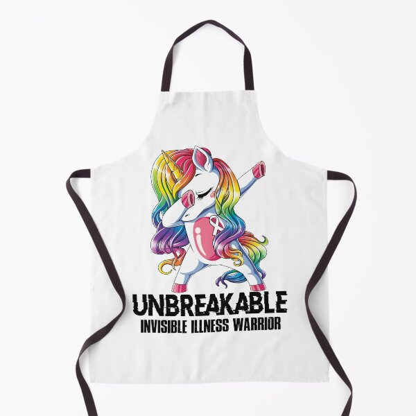 Item preview, Invisible Illness Awareness - Unicorn Invisible Illness Warrior Ribbon UNBREAKABLE designed and sold by Fernandezf.