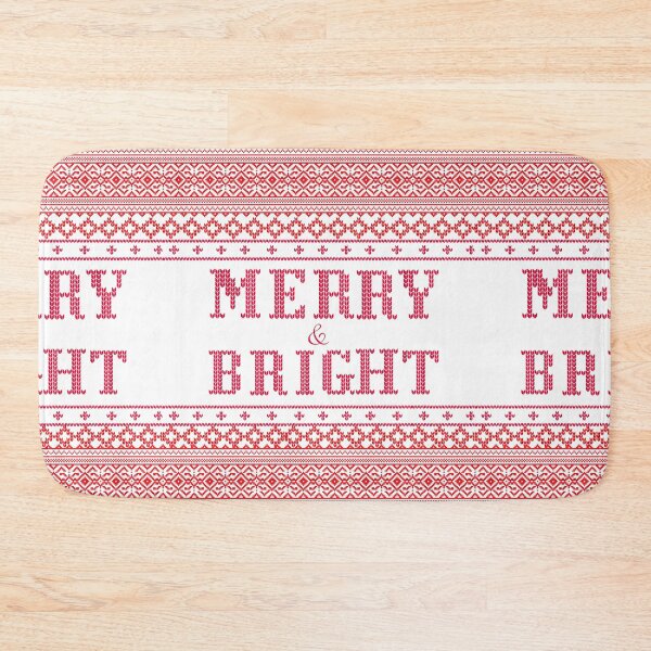 Item preview, Christmas Knitted Texture Knitted Christmas Seamless Pattern Merry and Bright designed and sold by Apkdesigner.