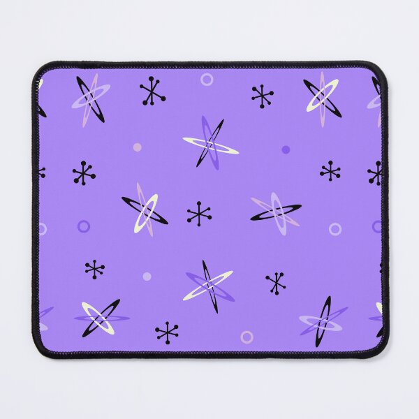 Item preview, Atomic Age Starbursts Purple designed and sold by thepixelgarden.