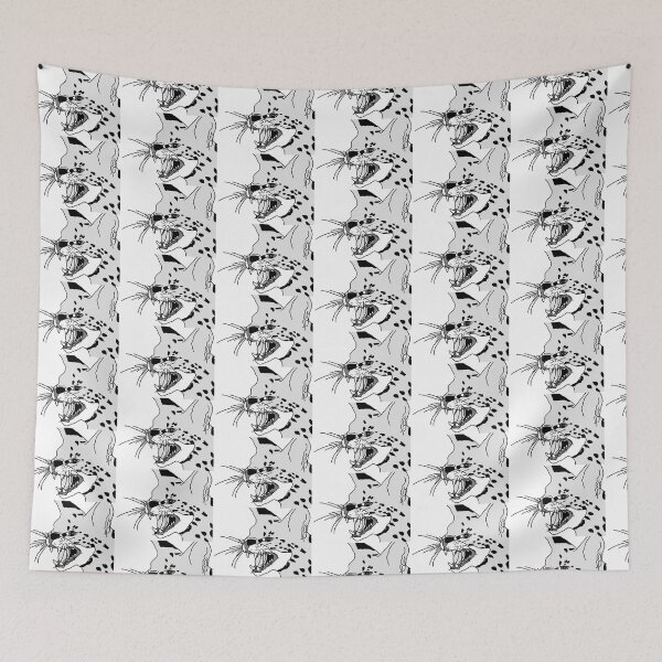 Item preview, Angry Kitty Digital Illustration Grey Scale designed and sold by Bennett Swanson.