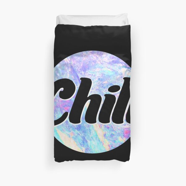 Esthétique Chill Typographie Design Housse de couette