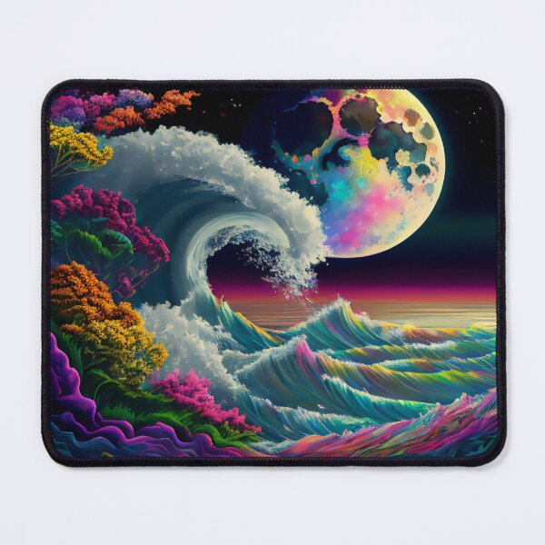 Item preview, Iridescent Full Moon Sweet Florals Stormy Night designed and sold by Orianah.