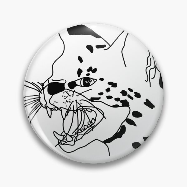 Item preview, Angry Kitty Digital Illustration Black And White designed and sold by Bennett Swanson.