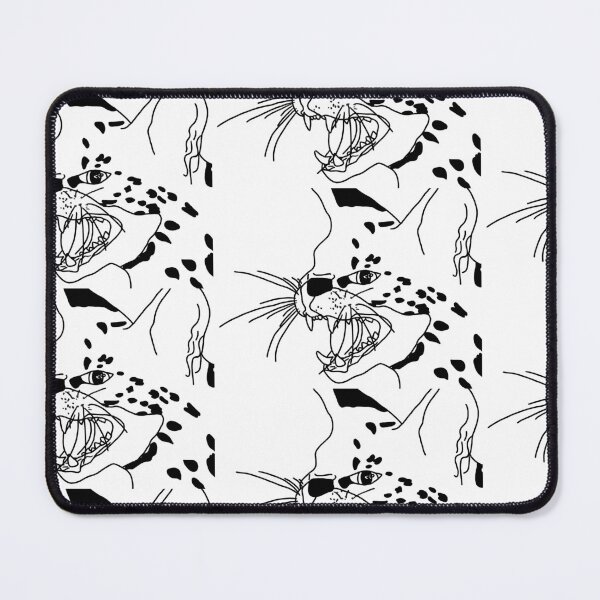Item preview, Angry Kitty Digital Illustration Black And White designed and sold by Bennett Swanson.