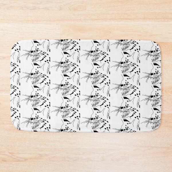Item preview, Angry Kitty Digital Illustration Black And White designed and sold by Bennett Swanson.