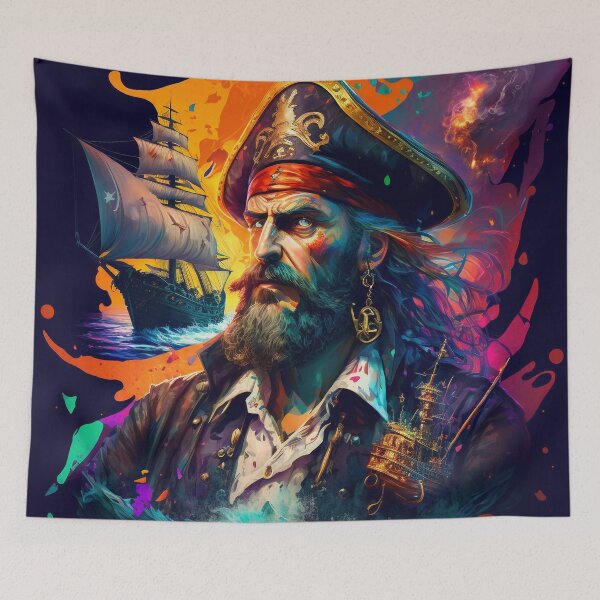 Item preview, Living Life in Colour Series - Pirate designed and sold by AICreateWorlds.