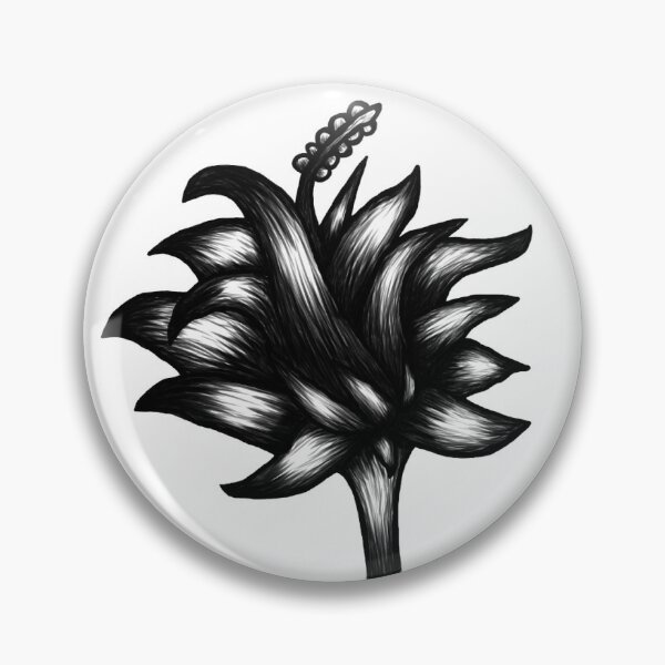 Item preview, Pretty Flower Digital Illustration Black And White designed and sold by Bennett Swanson.