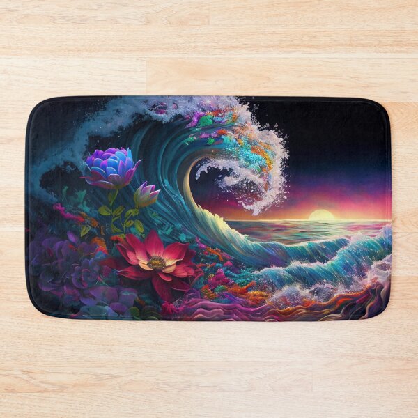 Item preview, Iridescent Floral Stormy Ocean Nights designed and sold by Orianah.
