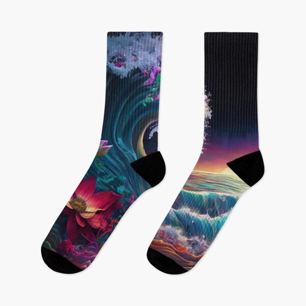 Item preview, Iridescent Floral Stormy Ocean Nights designed and sold by Orianah.