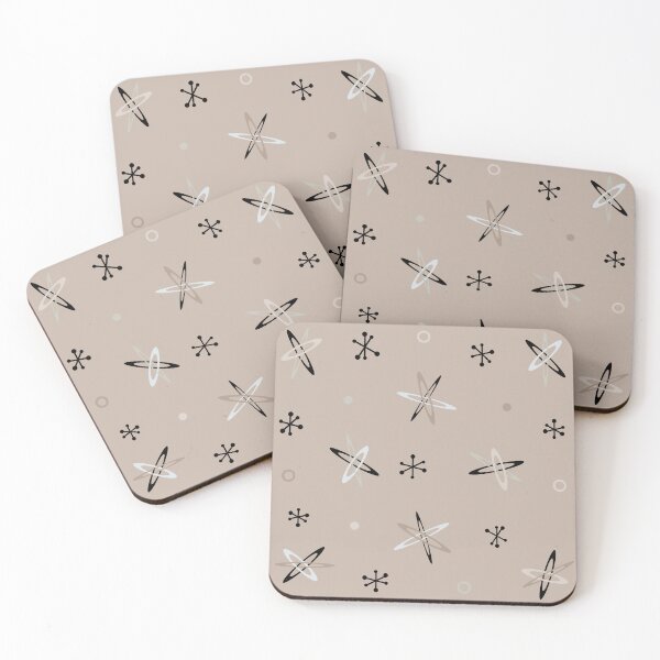 Artikelvorschau, Atomic Age Starbursts Taupe entworfen und verkauft von thepixelgarden.