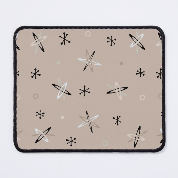 Item preview, Atomic Age Starbursts Taupe designed and sold by thepixelgarden.