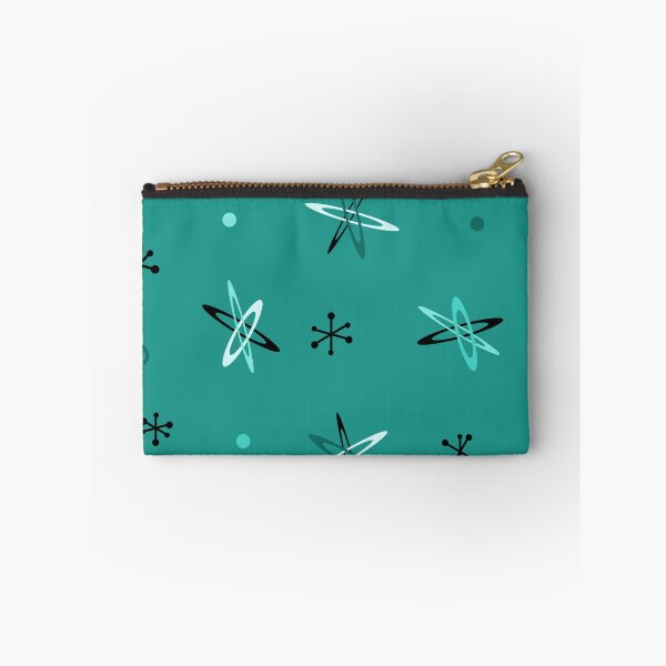 Item preview, Atomic Age Starbursts Teal designed and sold by thepixelgarden.