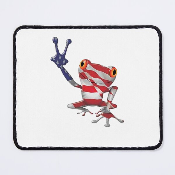 Item preview, American Flag Frog Peace Sign designed and sold by FortuneCookieTs.