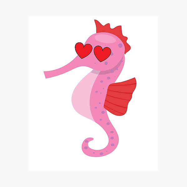 Seahorse emoji apple