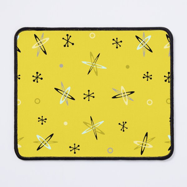 Item preview, Atomic Age Starbursts Yellow designed and sold by thepixelgarden.