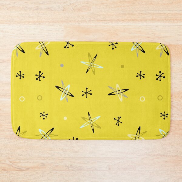 Item preview, Atomic Age Starbursts Yellow designed and sold by thepixelgarden.