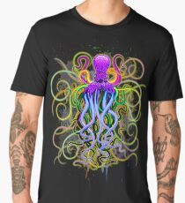 Octopus Psychedelic Luminescence Men's Premium T-Shirt