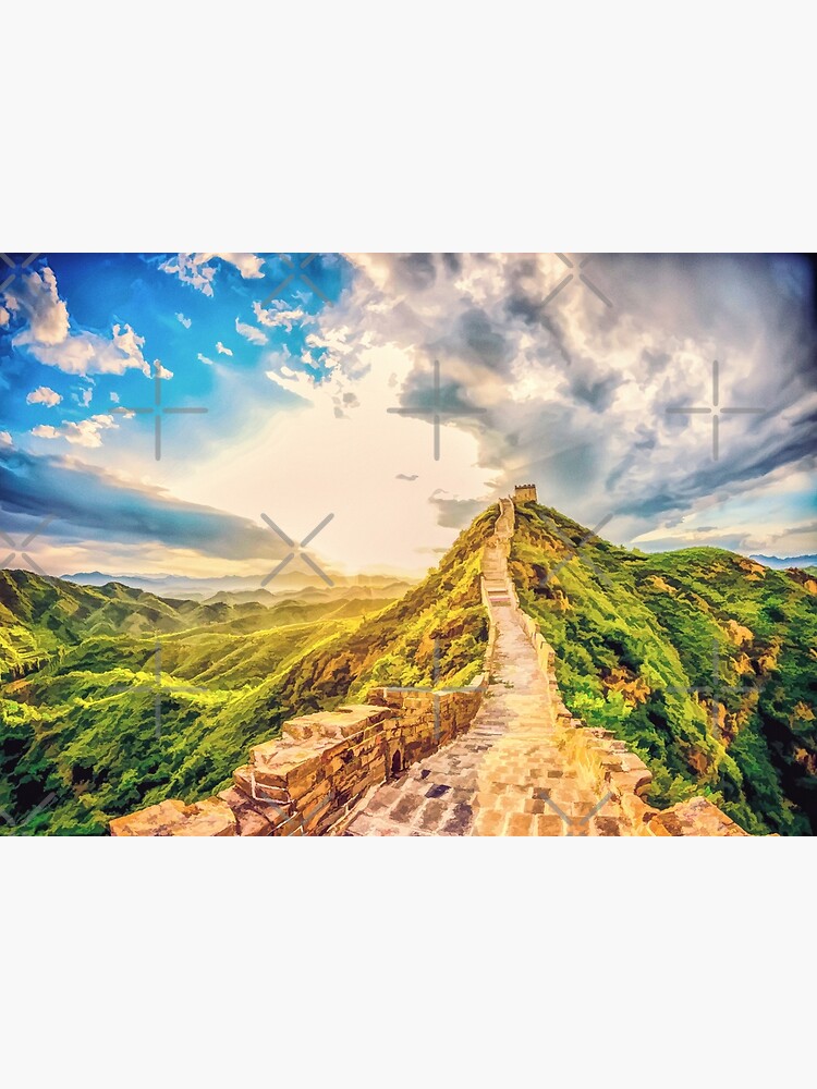 “Great Wall of China oil painting” Poster by jpvoodoo | Redbubble