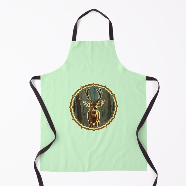 Item preview, Deer lit by headlamps in art nouveau style Design designed and sold by CoyoteGifts.