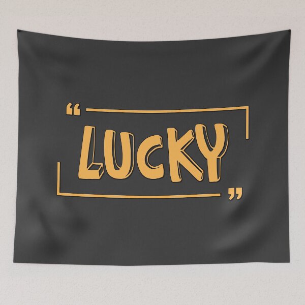 Item preview, Simple text Lucky designed and sold by AEROSPACE-IND.