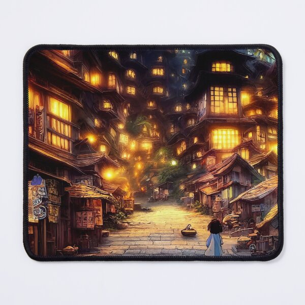 Item preview, Jiufen Fantasy Town Art by RudeKittenDesigns designed and sold by rudekitten.