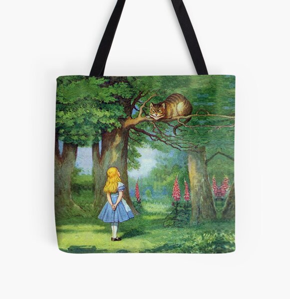 Cheshire Cat All Over Print Tote Bag