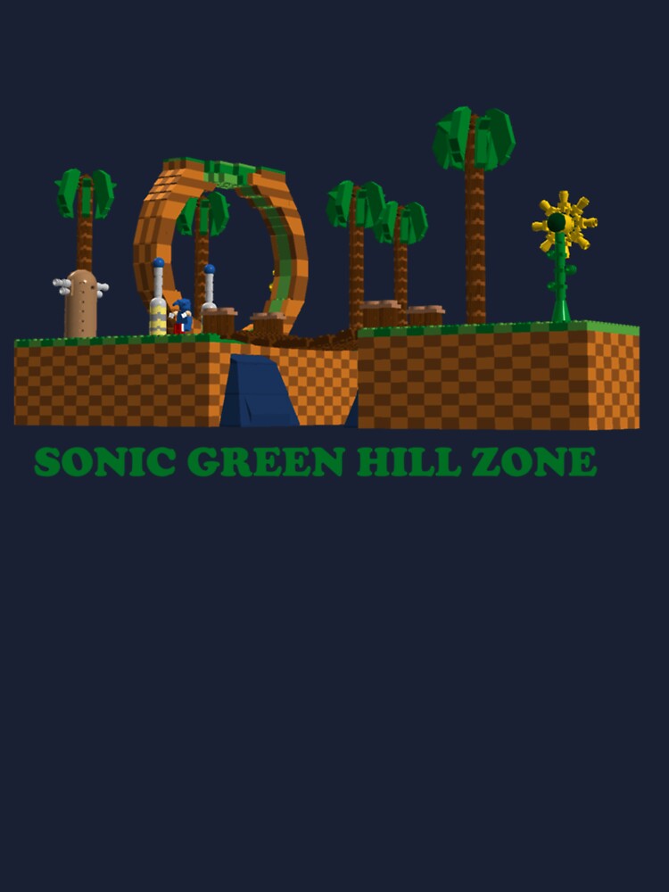 Sonic Green Hill Zone Game Design Shirt128 Poster for Sale by  MindsparkCreati