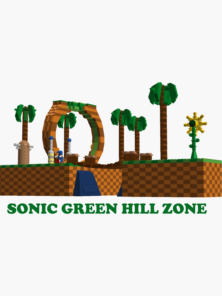 Sonic Green Hill Zone Game Design Shirt128 Poster for Sale by  MindsparkCreati