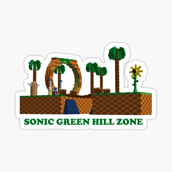 sonic movie 3 theme green hills Sticker for Sale by switch2