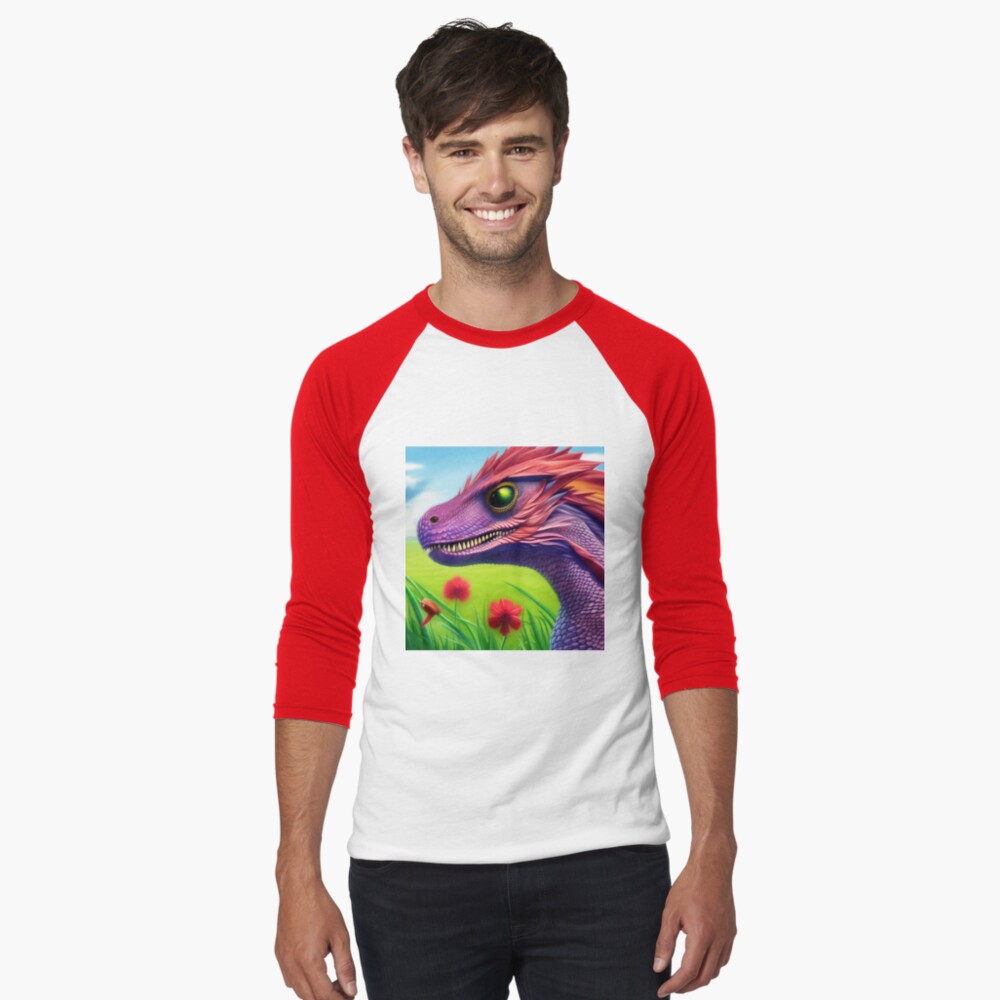 Item preview, Baseball ¾ Sleeve T-Shirt designed and sold by dragynrain.