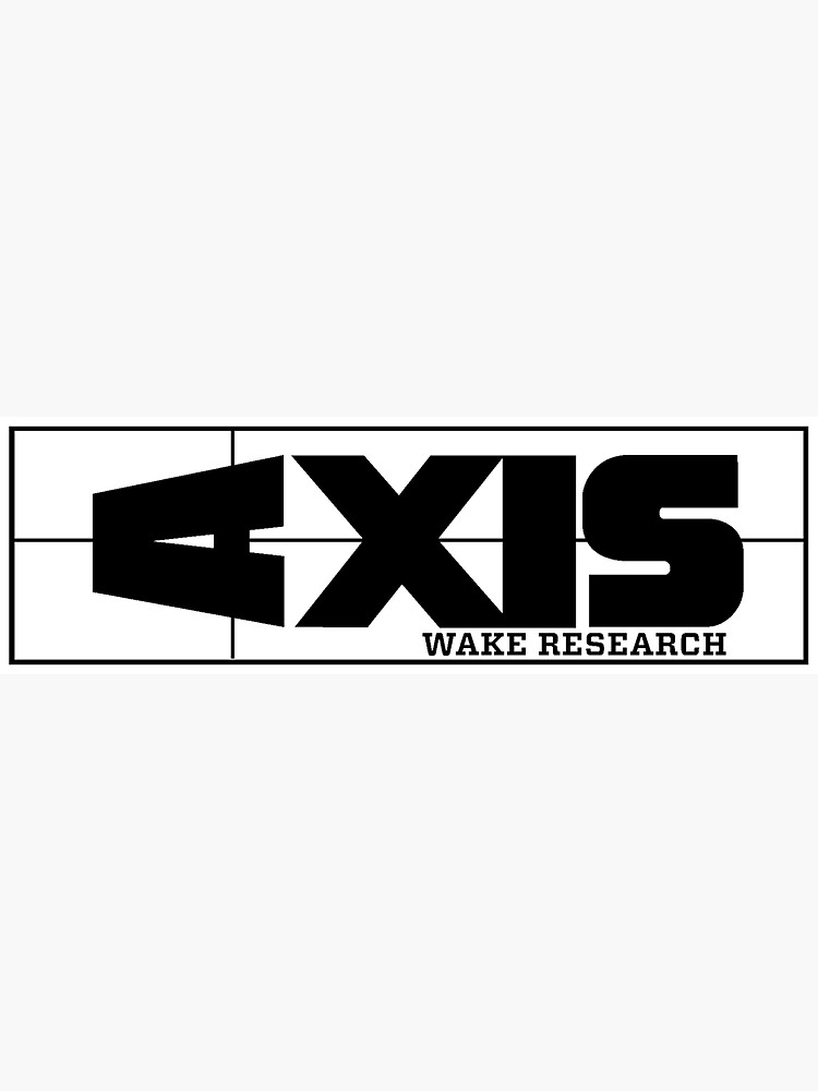 "Axis Wake Research Boats" Sticker for Sale by TheFoundSpace Redbubble