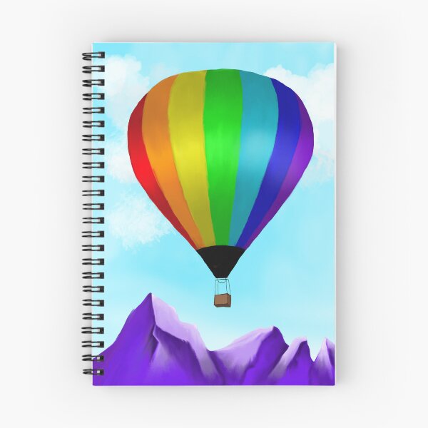 Item preview, Rainbow Hot Air Balloon designed and sold by enkfi.