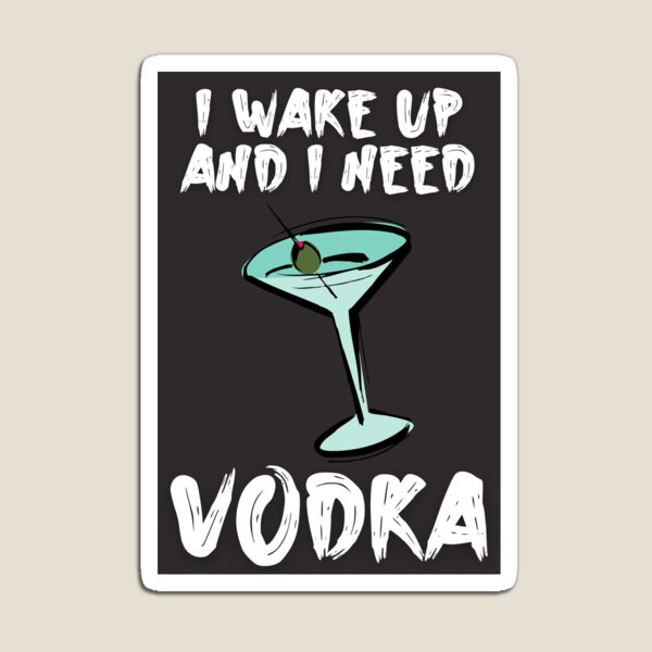 Aperçu de l'œuvre Kris Jenner Funny Meme Je me réveille et j'ai besoin d'une VODKA - Suivre les Kardashians KUWTK créée et vendue par JuxtaJoy Studios.